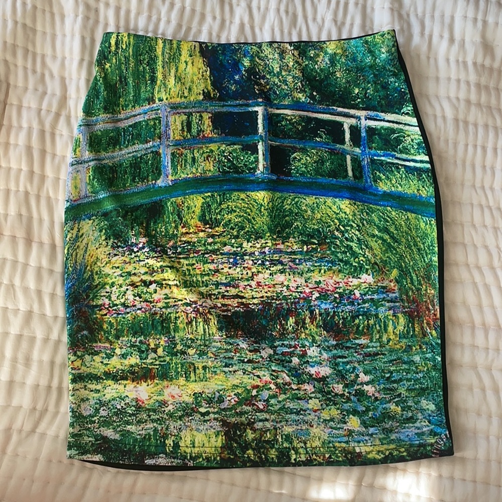 Monet Water Lillies Skirt